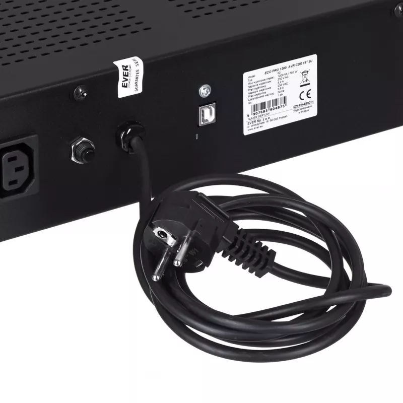 SAI EVER ECO Pro 1200 AVR CDS 19 (Rack; 1200VA) (W/EAVRRM-001K20/00)