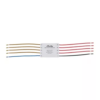 Desacoplador de 4 canales Shelly Shelly_4CD 230V – Interfaz de relé para carril DIN para cuatro circuitos