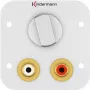 Toma de corriente 2 x RCA Kindermann 7441000518