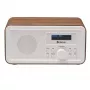 Radio DENVER DAB-30DW radio de sobremesa DAB/FM con acabado en madera oscura