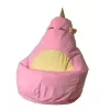 Puf saco Sako unicornio rosa XL 130 x 90 cm