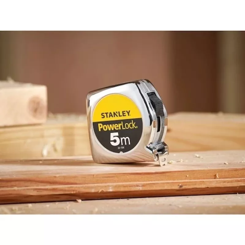 Stanley PowerLock 1-33-194 flexómetro, 5 m x 19 mm