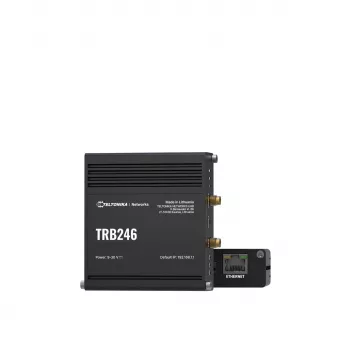 Router industrial Teltonika, puerta de enlace IoT LTE TRB246 Cat 4, 1x RJ45 100Mb/s, IP30