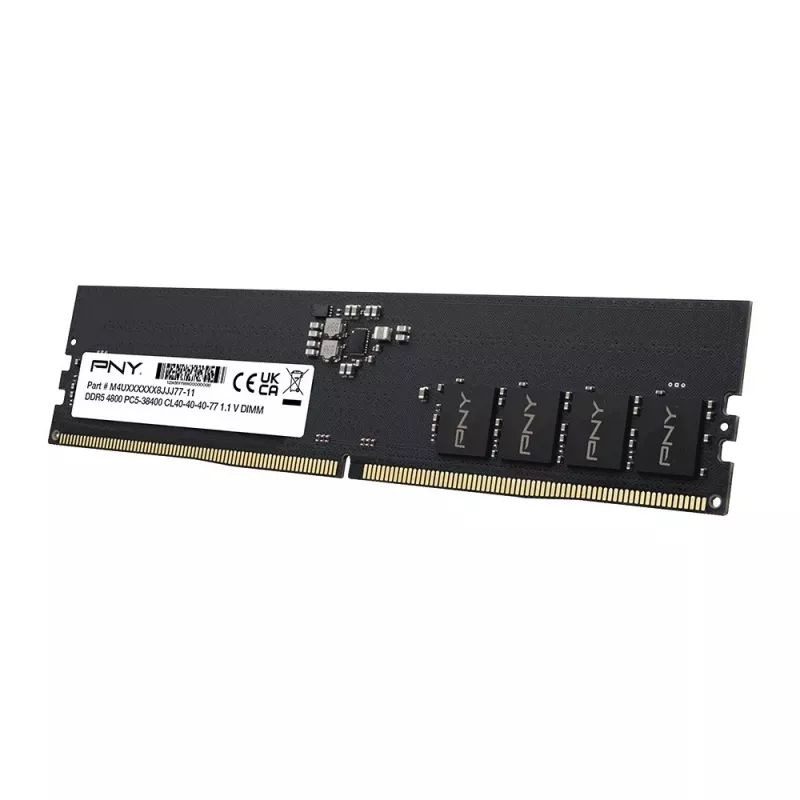 Memoria RAM de sobremesa PNY 8GB DDR5 5600 DIMM (MD8GSD55600-SB)
