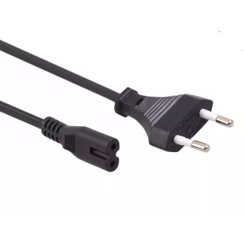 Maclean MCTV-809 Cable de alimentación de enchufe EU a Figure-8 (C7), 1,5 m