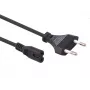 Maclean MCTV-809 Cable de alimentación de enchufe EU a Figure-8 (C7), 1,5 m