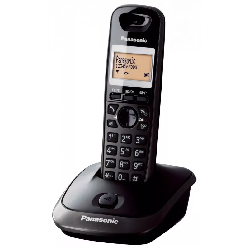 Panasonic KX-TG2511 teléfono DECT negro con identificación de llamadas
