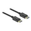 Delock - Cable DisplayPort - DisplayPort (M) a DisplayPort (M) - DisplayPort 2,0 - 1,0m - Compatible con 10K 60 Hz (10.240 x 4320) - Negro (80261)