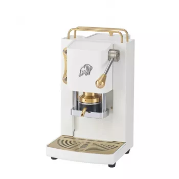 Cafetera de espresso Faber Pro Essential 3.0 para cápsulas E.S.E., Blanco / Latón