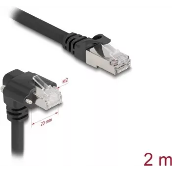 Cable de red DeLOCK negro 2 m Cat6 SF/UTP RJ-45
