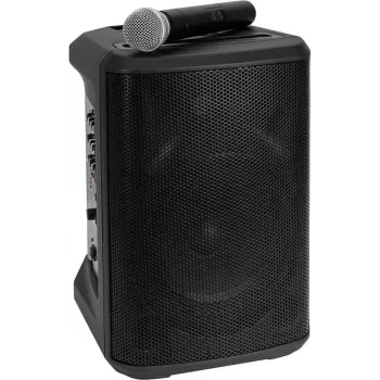 Sistema PA inalámbrico portátil Omnitronic PORTY-8A — altavoz activo de 8