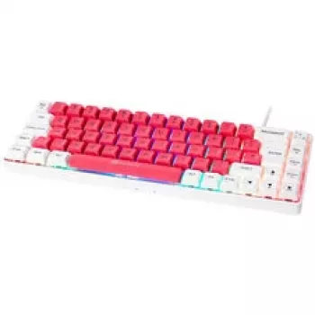 Teclado gaming GAMIAC TKL69G SF, Kailh azul - blanco/rojo