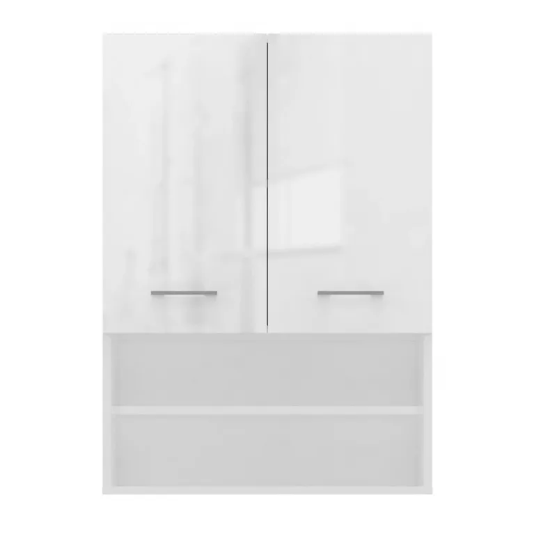 Armario de baño Topeshop POLA MINI DK en blanco brillo blanco