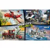 Juguete de construcción LEGO City Parque de bomberos con camión de escalera 60414 — 843 piezas, 5 minifiguras, 220×320×140 mm