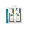 Motorola Talkabout T42 – walkie-talkie, pack de 2 (naranja-azul)