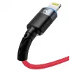 Cable de datos USB a Lightning Tellur, 3A, 1,2 m, indicador LED, rojo
