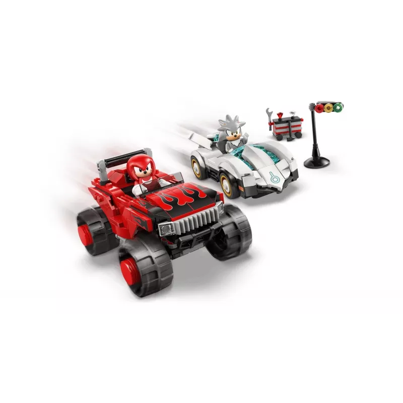 LEGO SONIC THE HEDGEHOG 77118 El coche de Silver contra el monster truck de Knuckles