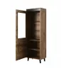 Armario bajo cama meble NORD 60×38×182,5 cm roble Wotan/antracita, independiente