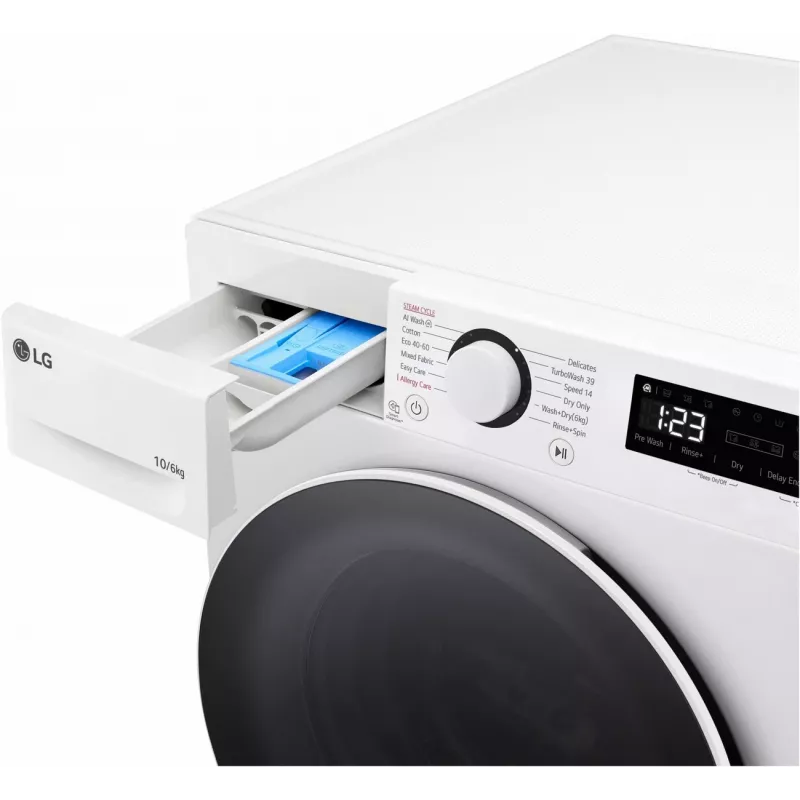 LG F4DR510S0W Lavadora secadora 10 kg 1400 rpm Blanco
