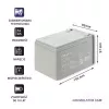 Qoltec 53045 Batería AGM 12V 14Ah