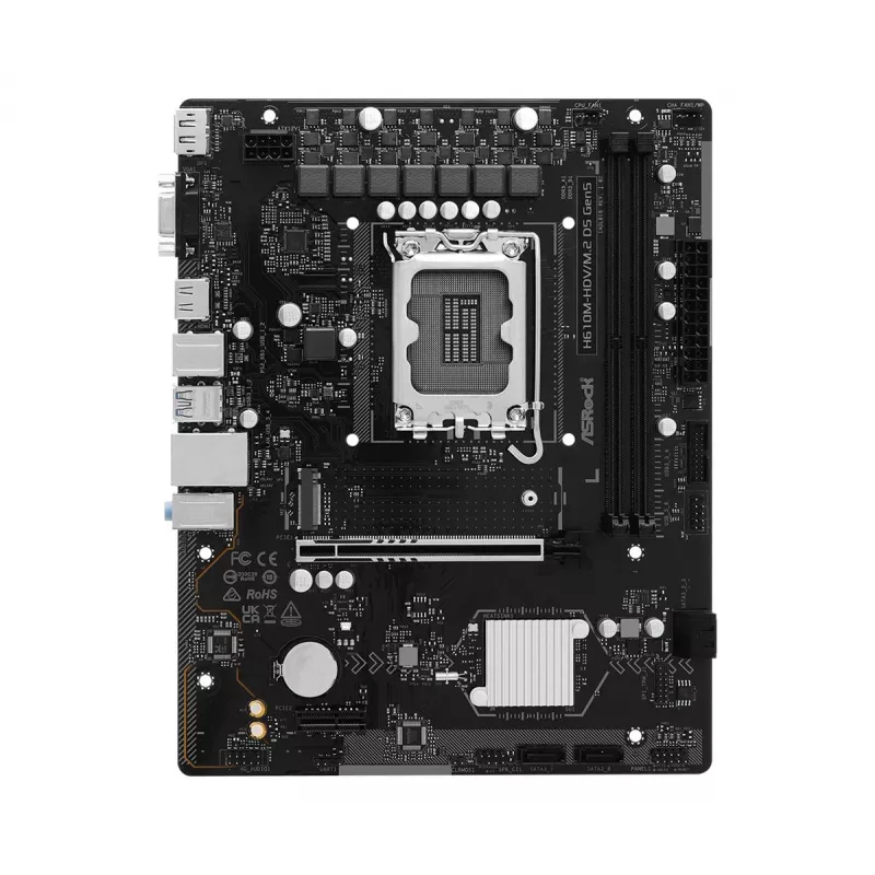 Placa base ASRock H610M-HDV/M.2 D5 Gen5 (LGA1700, mATX, DDR5, PCIe 5.0)