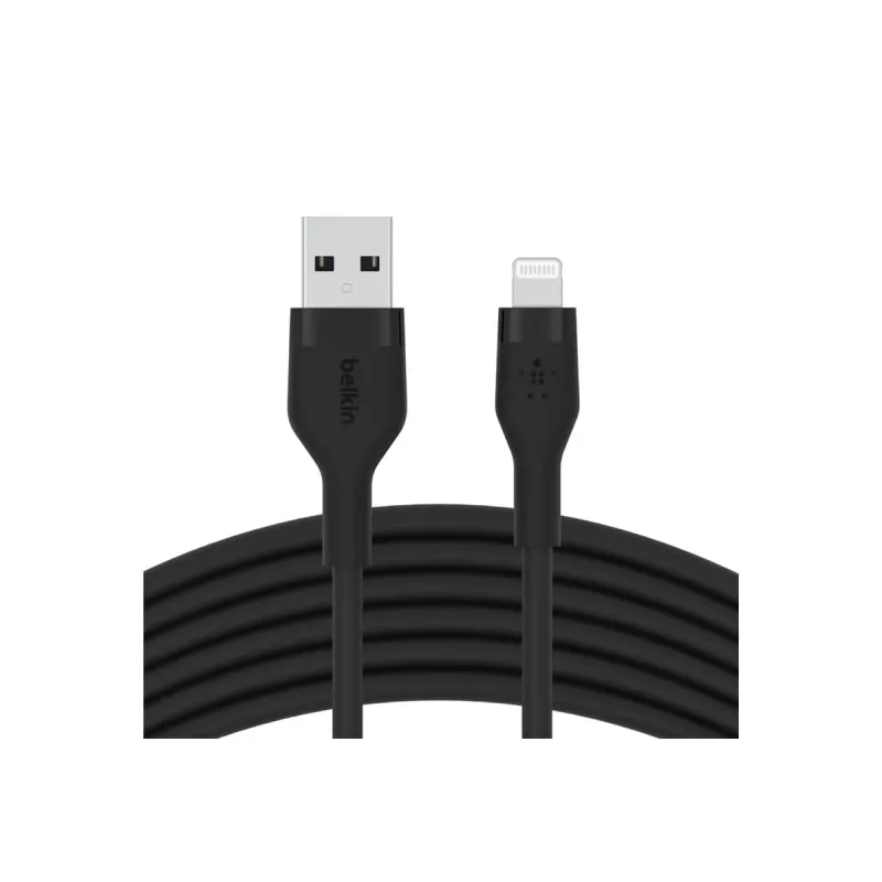 Belkin BOOST CHARGE Flex cable USB-A a Lightning CAA008BT1MBK, 1 m, negro
