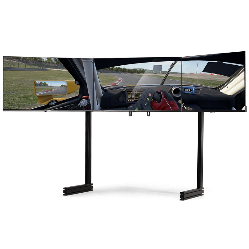 Next Level Racing Elite soporte independiente para tres monitores, 21–43 pulgadas, negro