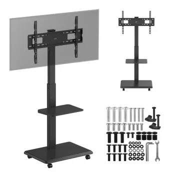 Soporte de TV ergo office ER-304 B, capacidad máx. 50 kg, VESA 600x400