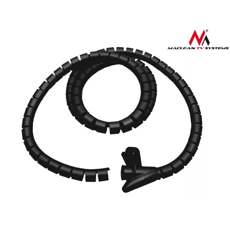 Maclean MCTV-676 B cubrecables organizador, negro