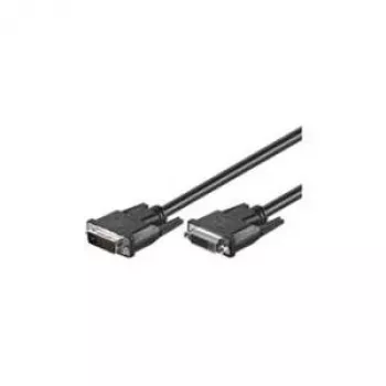 Cable alargador DVI-D FullHD Wentronic Goobay Dual Link, negro, 2 m - conector macho DVI-D Dual Link (24+1 pines) > conector hembra DVI-D Dual Link (24+1 pines) (50855)