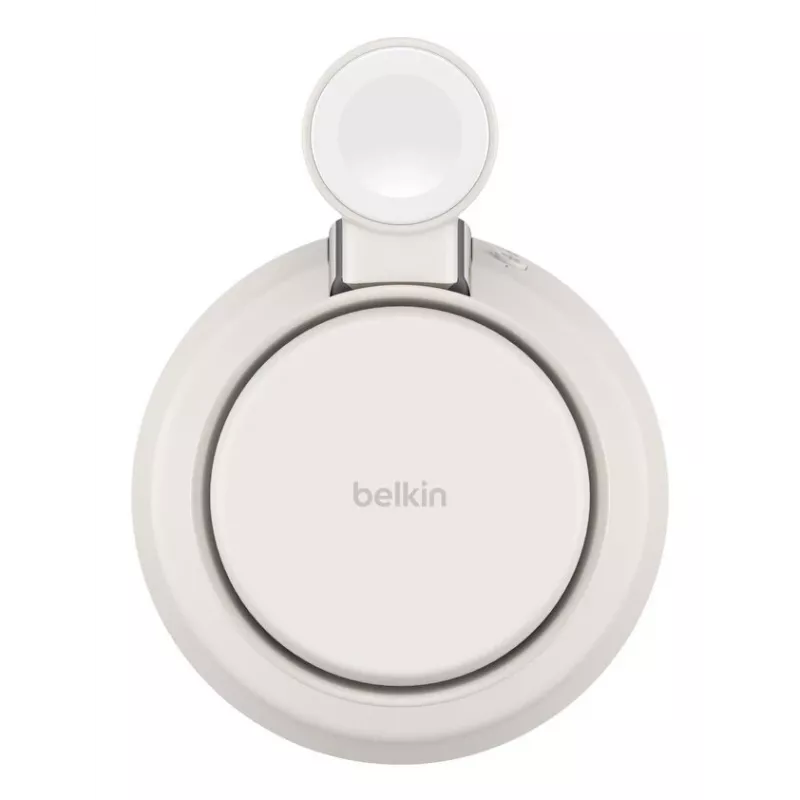 Cargador USB inalámbrico Belkin Qi2 WIZ040KQSD — 25 W, alimentación USB, cable de 1,5 m, blanco, para smartphone smartwatch auriculares monitor de actividad