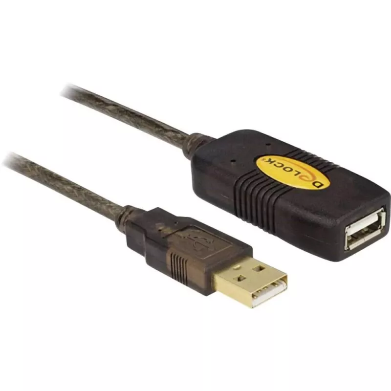 Cable USB DeLOCK 30 m USB2.0 USB A Negro