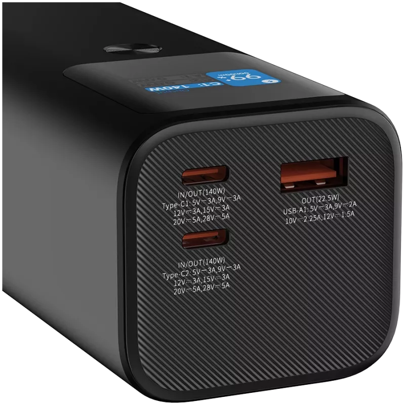 Canyon PB-2010 - Batería externa - Li-Pol - 27.000 mAh - pantalla digital - 2xUSB-C + 1xUSB-A - Power