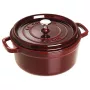 Olla redonda de hierro fundido Staub 3,8 L rojo granate – capacidad 3,8 L, interior esmaltado