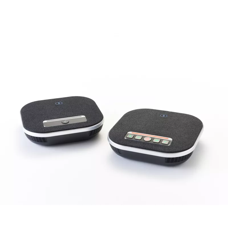 Altavoz de conferencia Boom Collaboration GEMINI con micrófono integrado, Bluetooth y USB, Negro