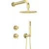 Set de ducha empotrado Deante NQS_R9YK con cabezal de ducha, acabado cromado