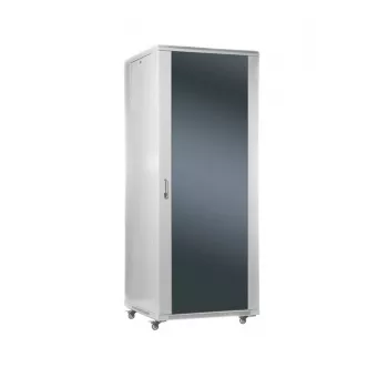 SOMI Networks | Armario independiente 37U, 19″ | 37U-60/60NAC | Gris | Carga máxima 800 kg; paneles laterales desmontables y con cerradura; puertas de cristal; sin montar | Profundidad: 60 cm