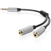 Sharkoon PMP35 - Adaptador de audio - Conector mini de 4 polos (macho)