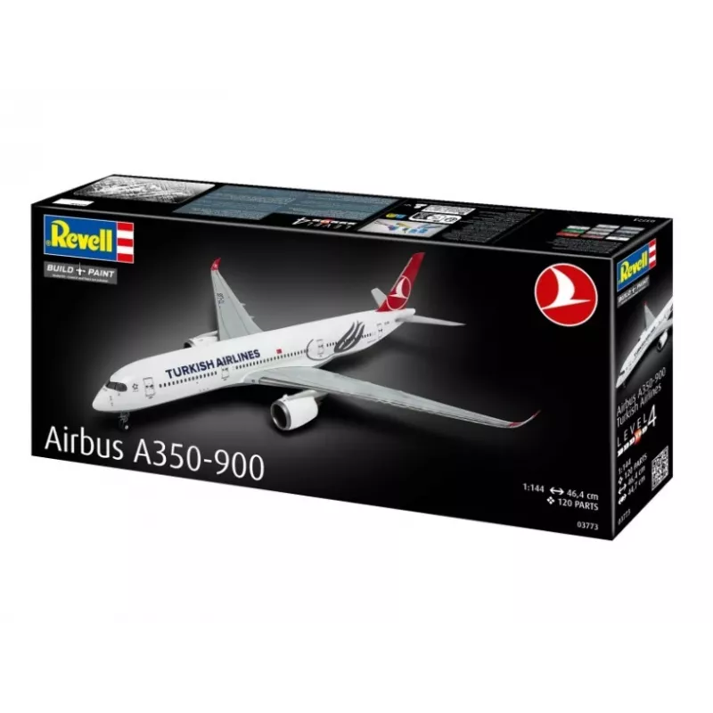 Avión de plástico a escala REVELL Airbus A350-900 Turkish Airlines Escala 1/144