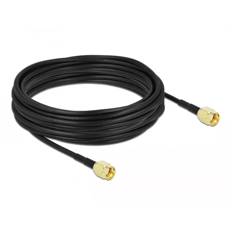 Cable de antena DeLOCK conector macho RP-SMA a conector macho RP-SMA LMR/CFD100 10 m