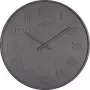 NeXtime Reloj 3095gs Wood Wood Big, Ø52,8 cm, pared, gris