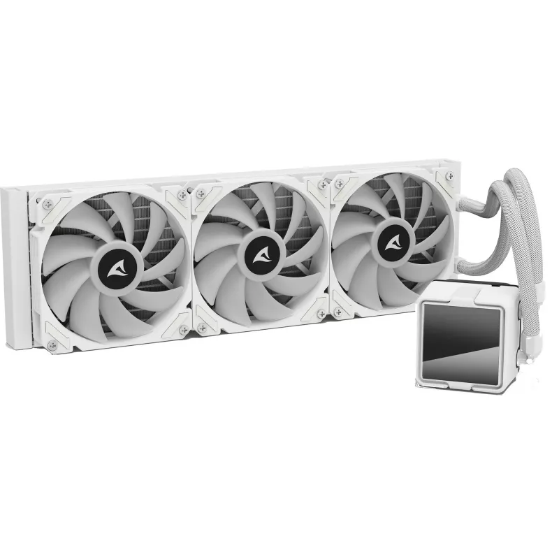 Refrigeración líquida todo en uno para CPU Sharkoon S60 ARGB blanca radiador de 360 mm
