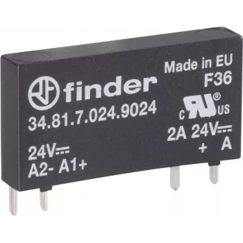 Relé de estado sólido para PCB Finder, serie 34 34.81.7.024.9024 corriente de carga 2 A tensión de conmutación 24 V/DC (34.81.7.024.9024)