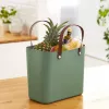 Bolsa rotho Albula verde 25 L plástico reciclado, 340×235×400 mm, carga máx. 40 kg