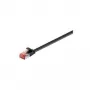 Wentronic Goobay cable de red plano CAT 6, U/FTP, negro, 0,5 m - material de cobre (94230)