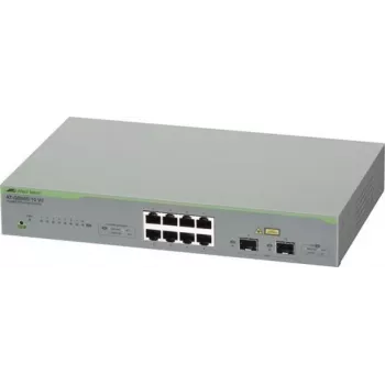 ALLIED switch Gigabit webSmart 8x 10/100/1000TX + 2x puertos SFP cable de alimentación EU (AT-GS950/10 V2-50)