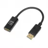 Adaptador de cable DisplayPort a HDMI IBOX iadp4k — DisplayPort (conector macho) a HDMI (conector hembra), conector recto, compatible con 4K, plateado