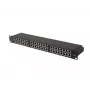 Patch panel LANBERG PPS5-1048-B 48 puertos 1U 19 pulgadas Cat5e FTP negro