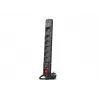 Regleta de enchufes Acar S6 protección contra sobretensiones – 6 tomas, cable de 5 m, negra