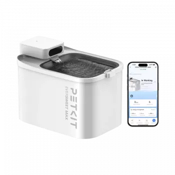 Fuente de agua PETKIT Eversweet Max UVC — capacidad 3 L, ABS apto para alimentos, blanco